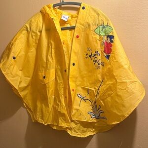 Disney Winnie the Pooh Kids Yellow Rain Poncho 2005